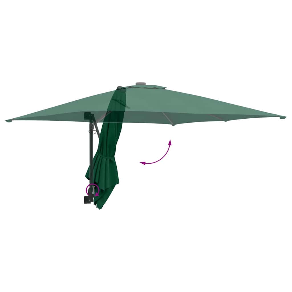 Ombrello da giardino Verde 248,5 x 247,5 x 160 cm