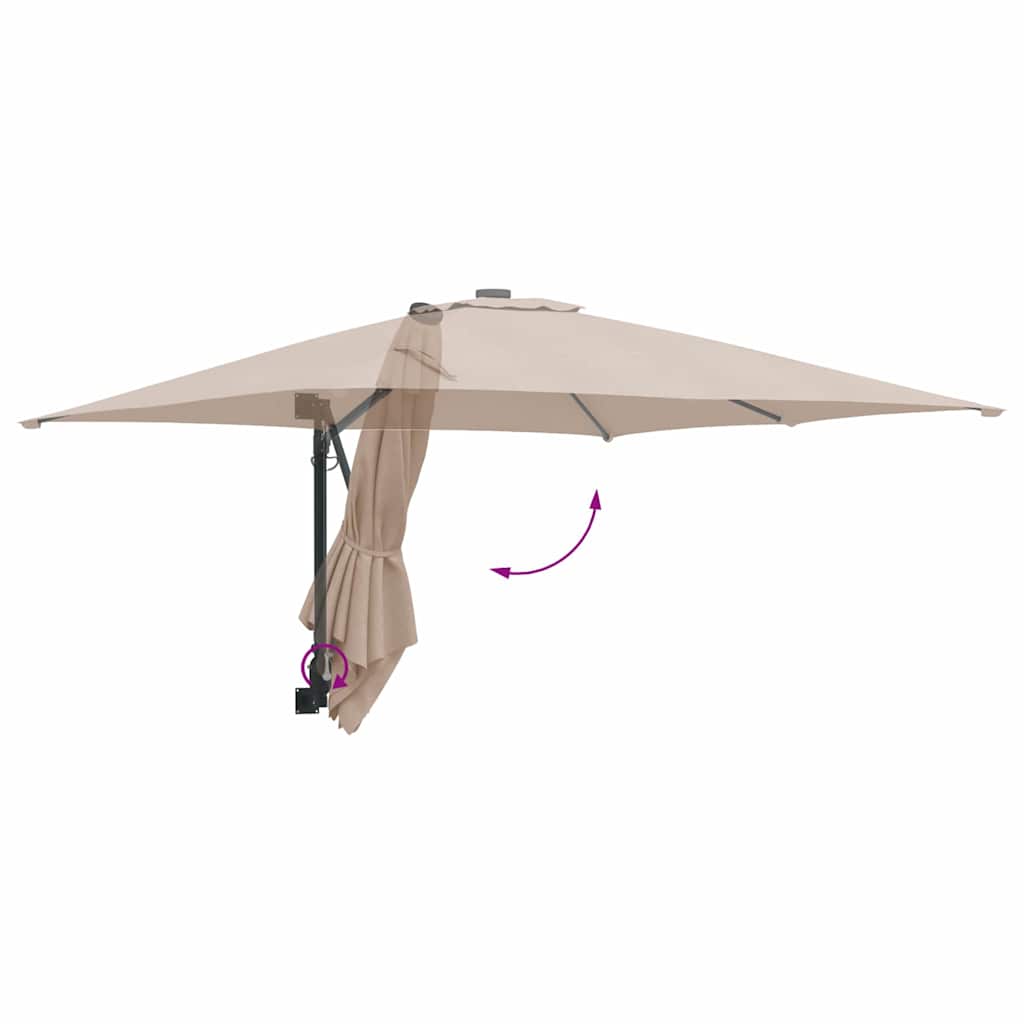 Ombrello da giardino 248,5 x 247,5 x 160 cm