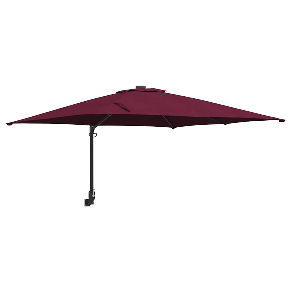 Ombrello da giardino Rosso Bordeaux 248,5 x 247,5 x 160 cm