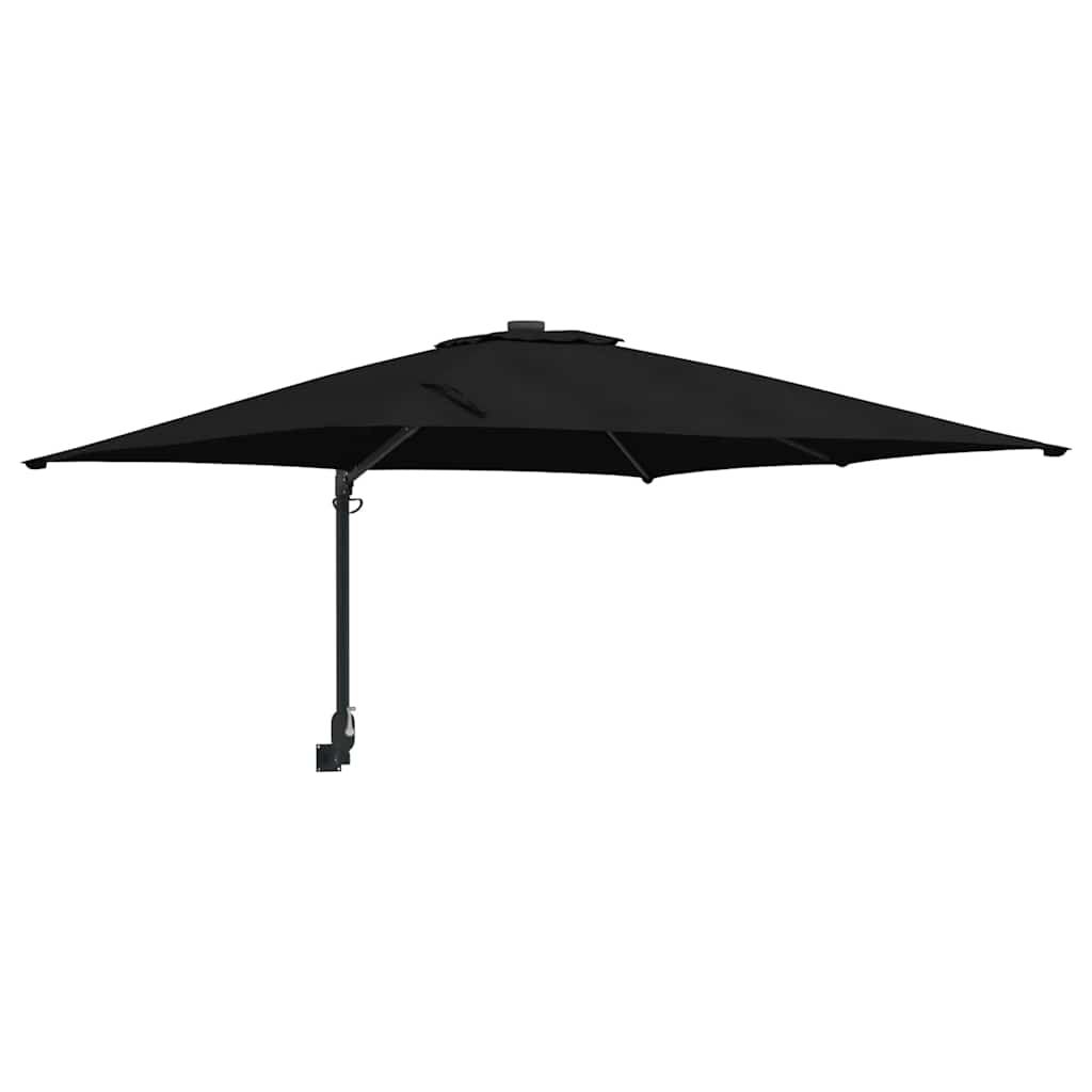 Ombrello da giardino Nero 248,5 x 247,5 x 160 cm