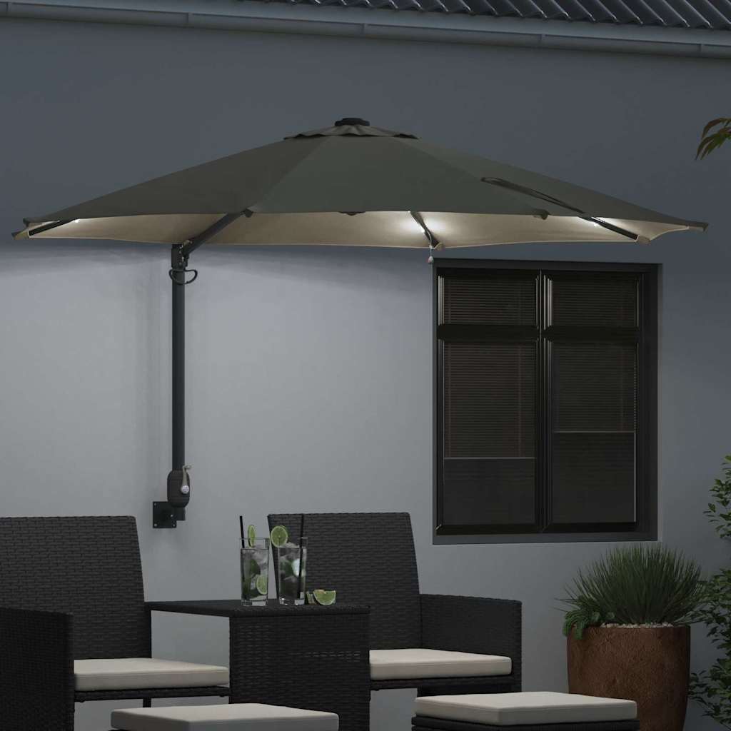 Ombrello da giardino Sabbia 248 x 248 x 148 cm
