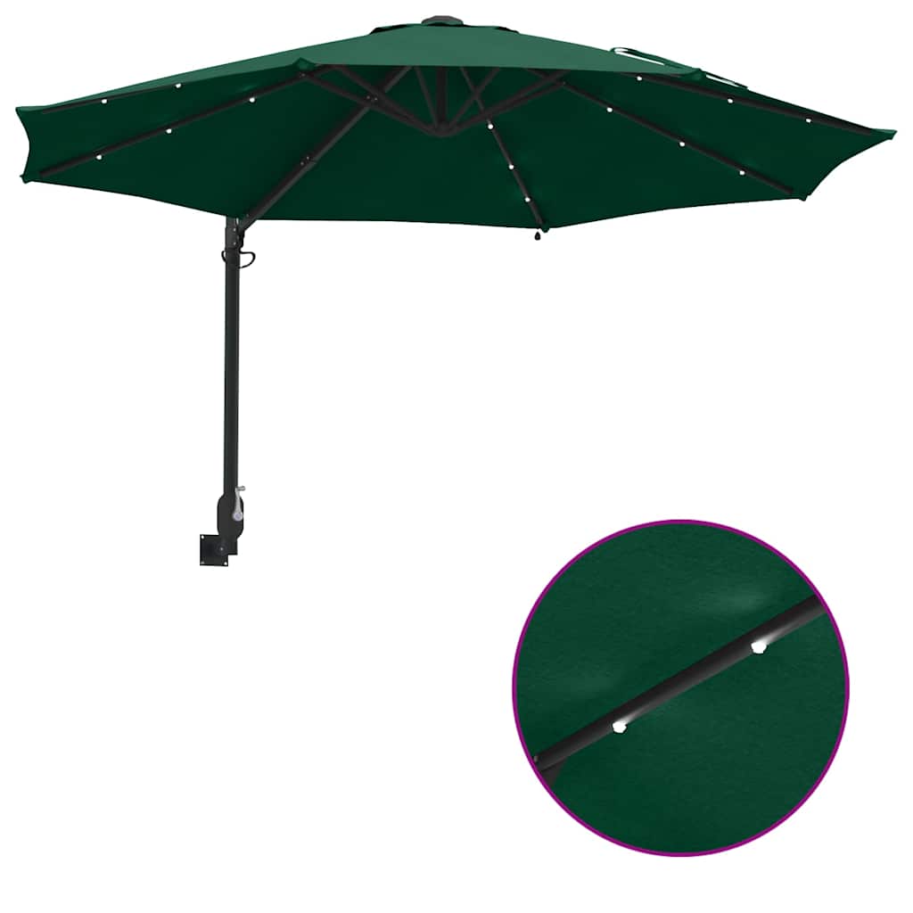 Ombrello da giardino Verde 248 x 248 x 148 cm