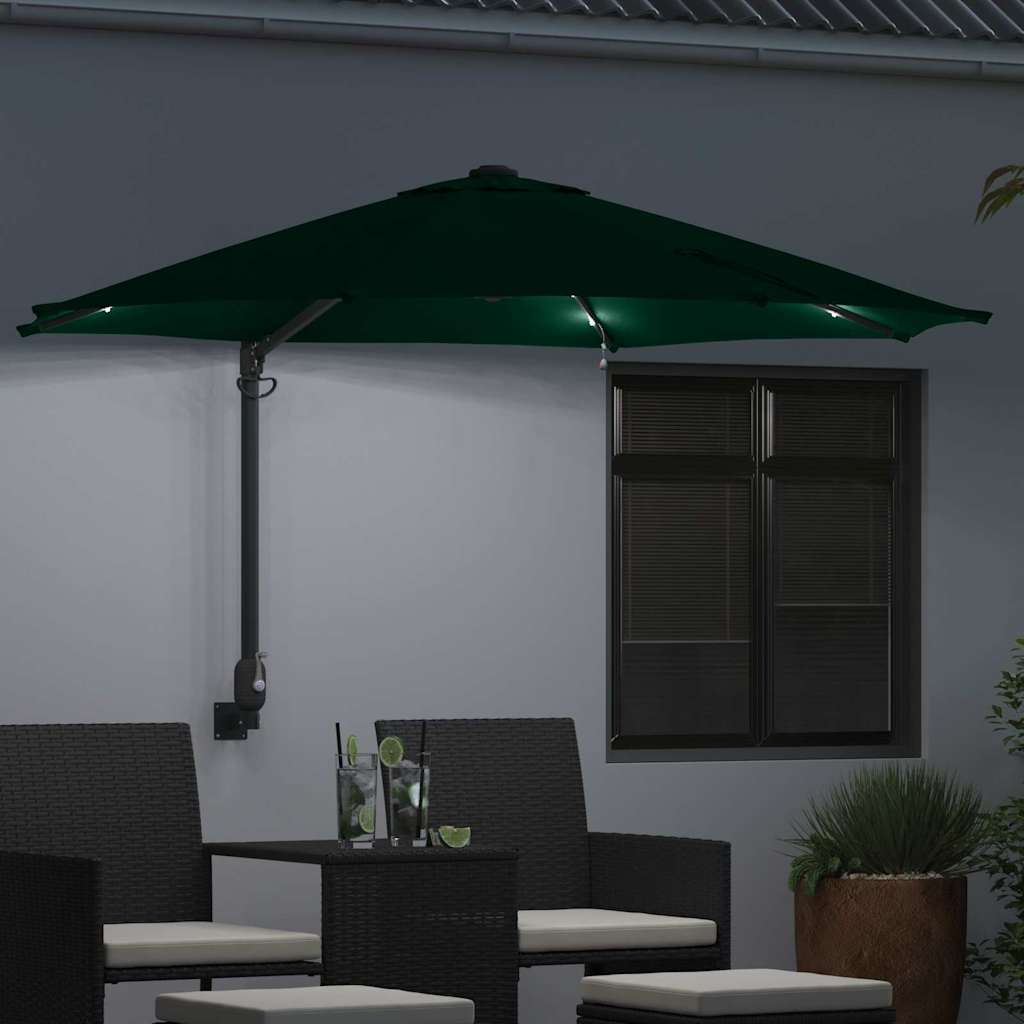Ombrello da giardino Verde 248 x 248 x 148 cm
