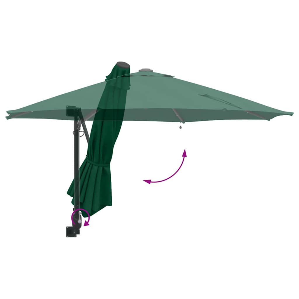 Ombrello da giardino Verde 248 x 248 x 148 cm