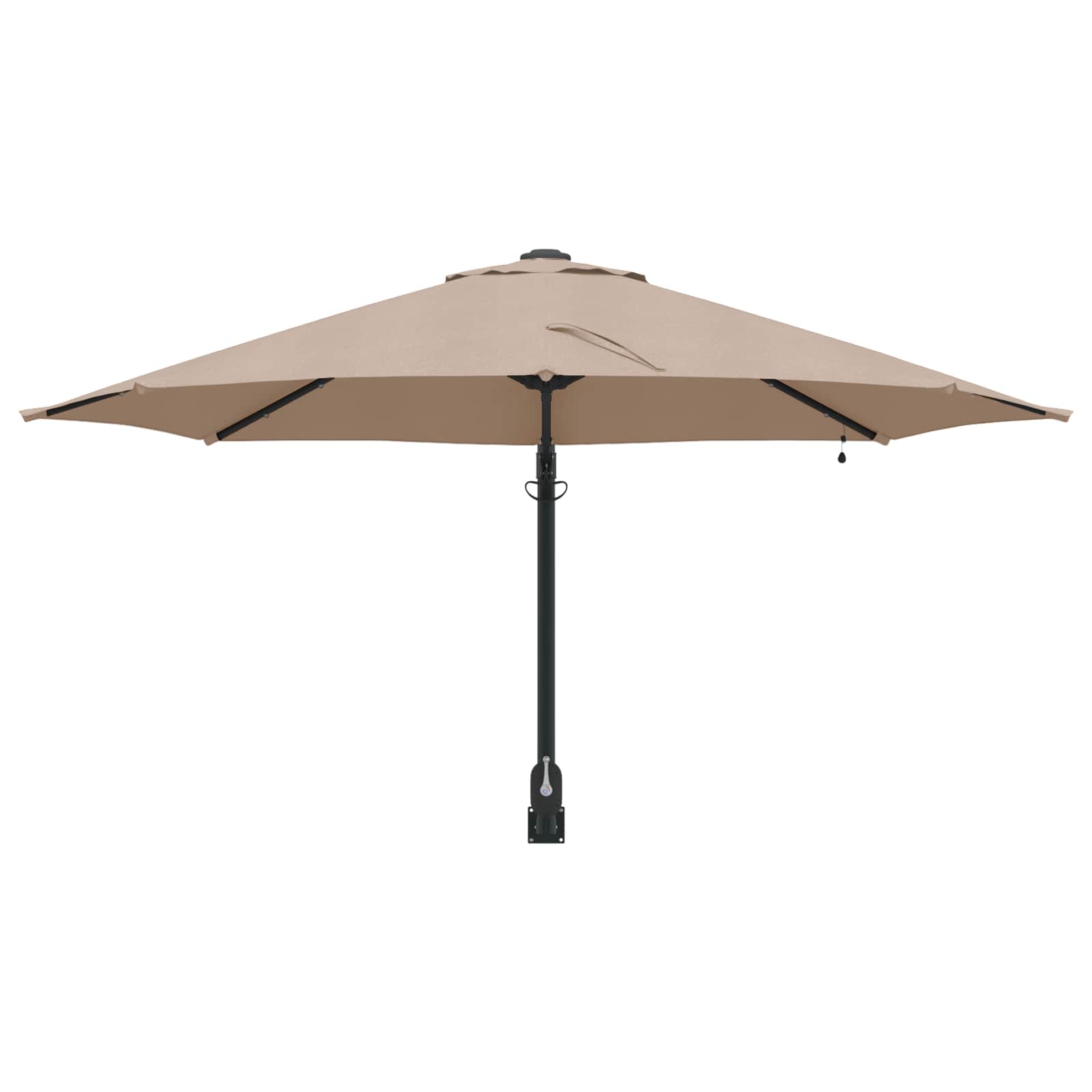 Ombrello da giardino 248 x 248 x 148 cm Poliestere e Acciaio