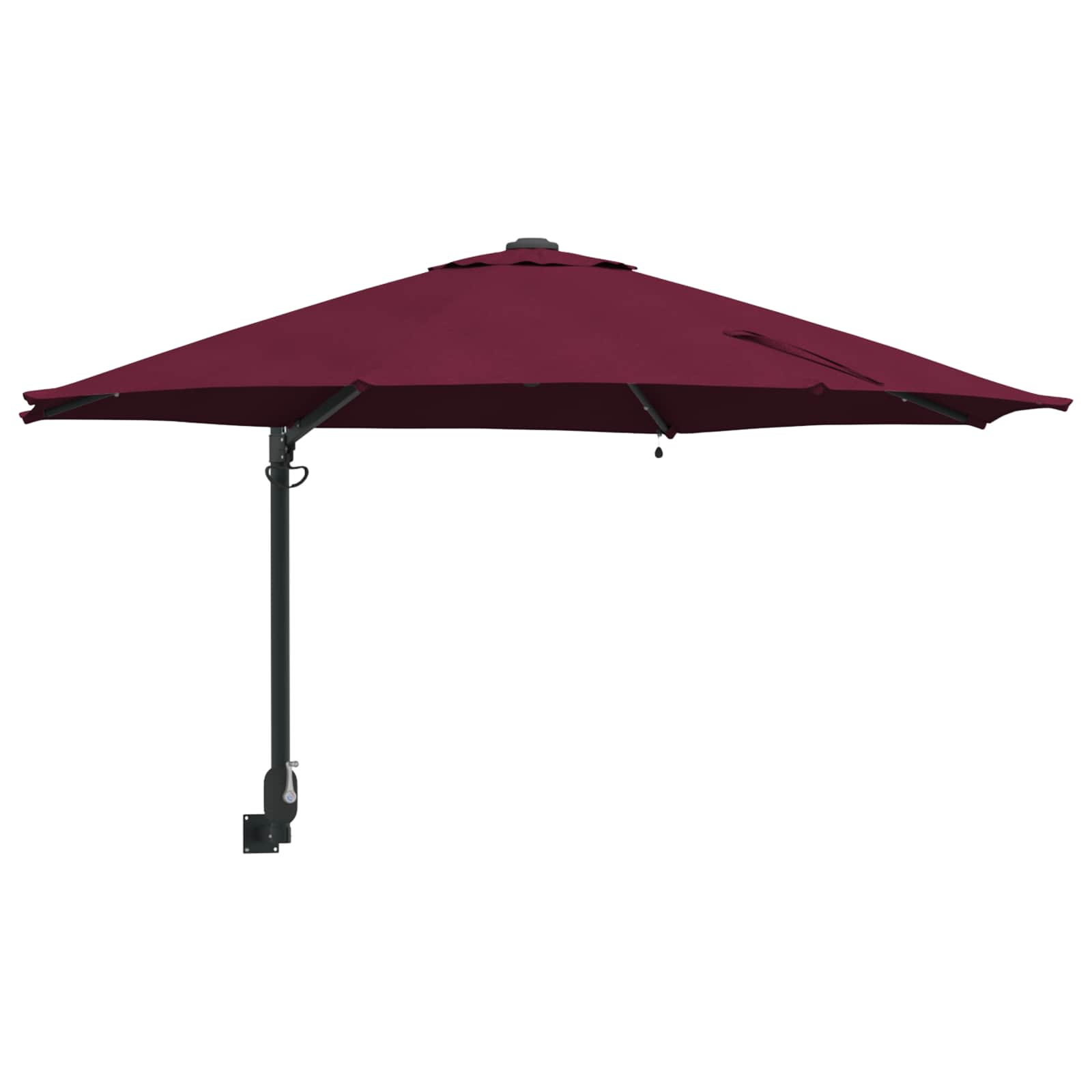 Ombrello da giardino 248 x 248 x 148 cm Poliestere e Acciaio