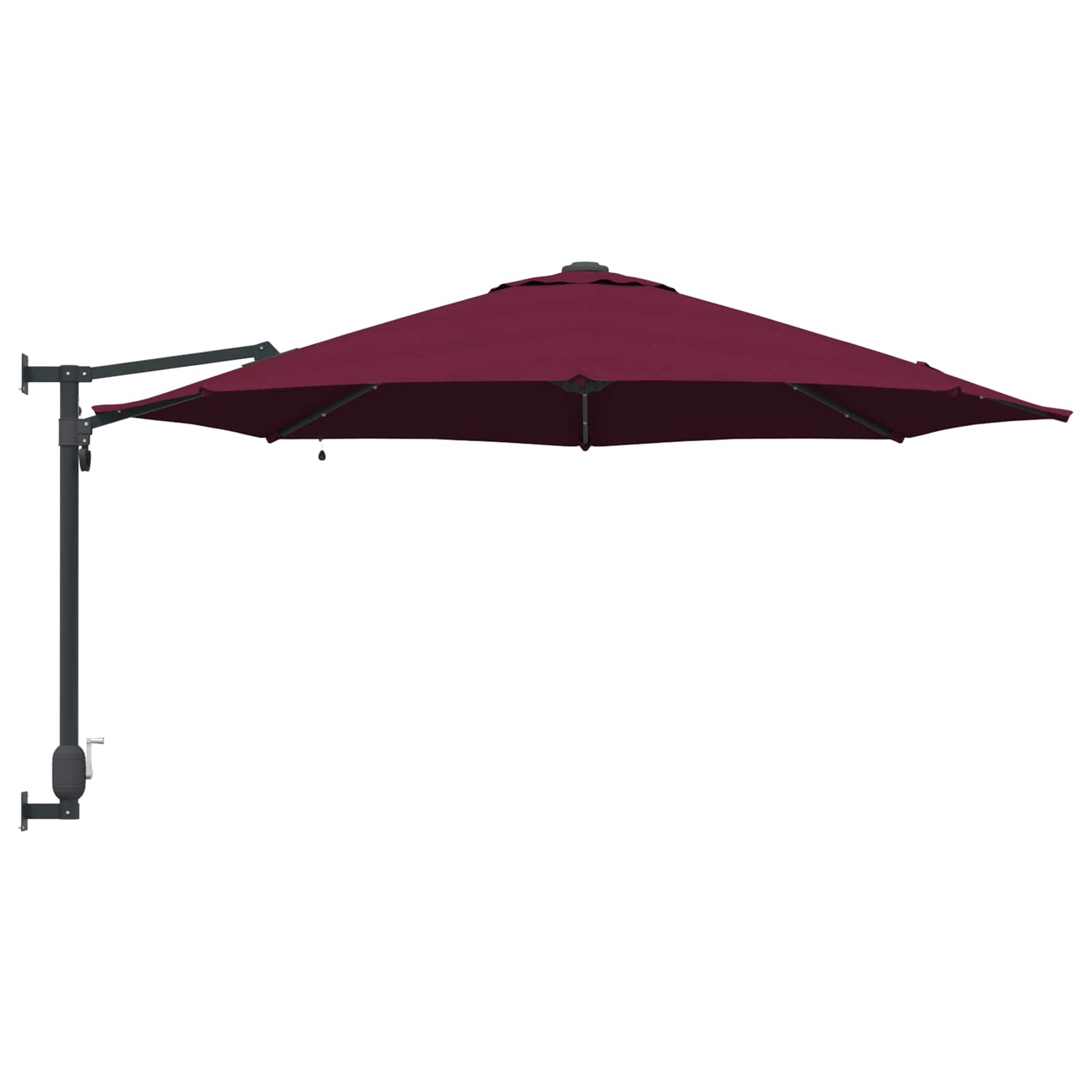 Ombrello da giardino 248 x 248 x 148 cm Poliestere e Acciaio