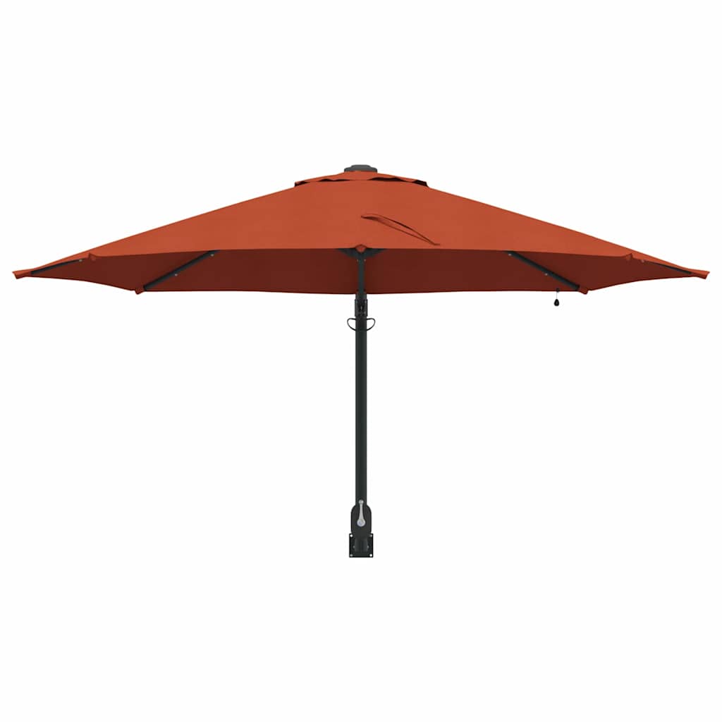 Ombrello da giardino 248 x 248 x 148 cm Poliestere e Acciaio