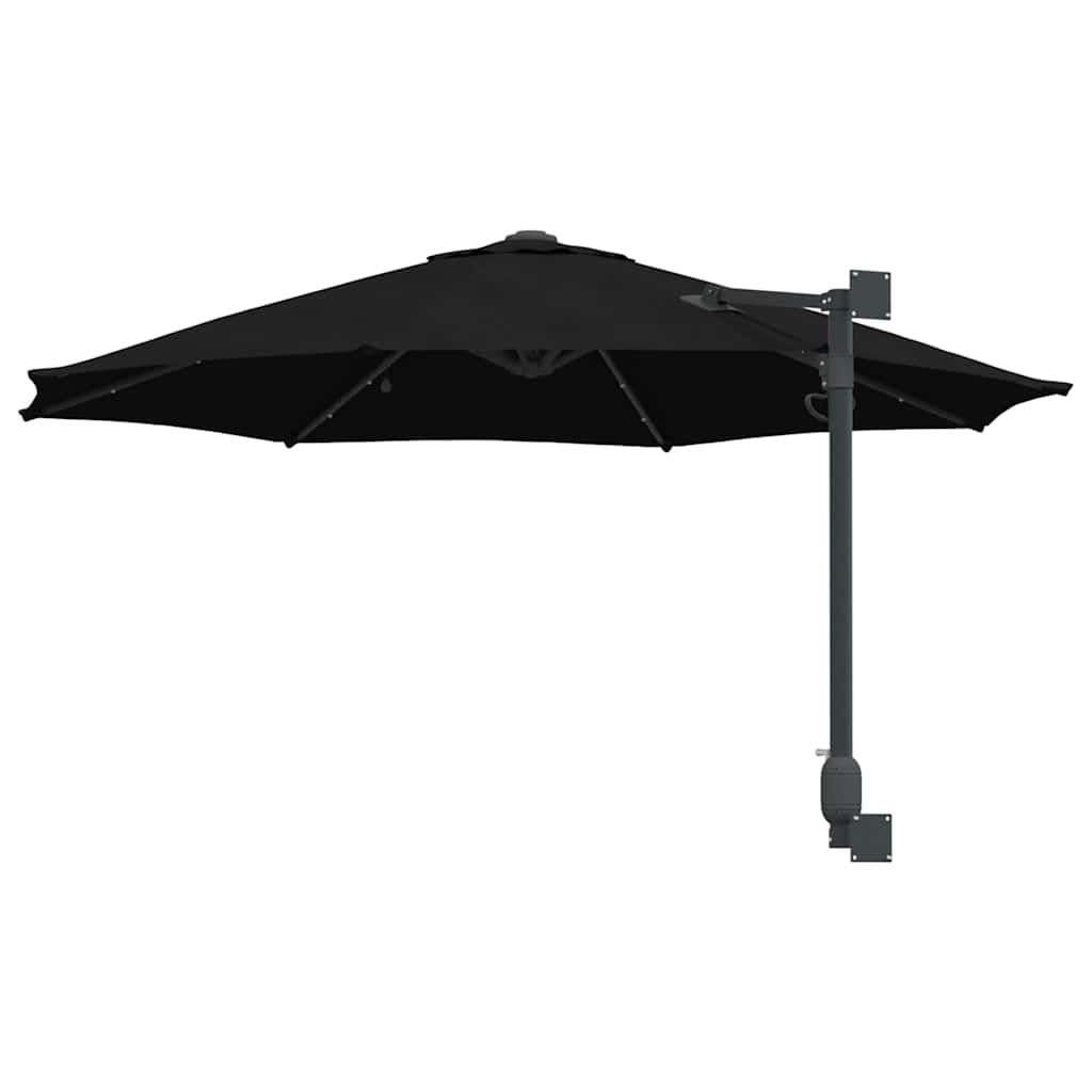 Ombrello da giardino 248 x 248 x 148 cm Poliestere e Acciaio