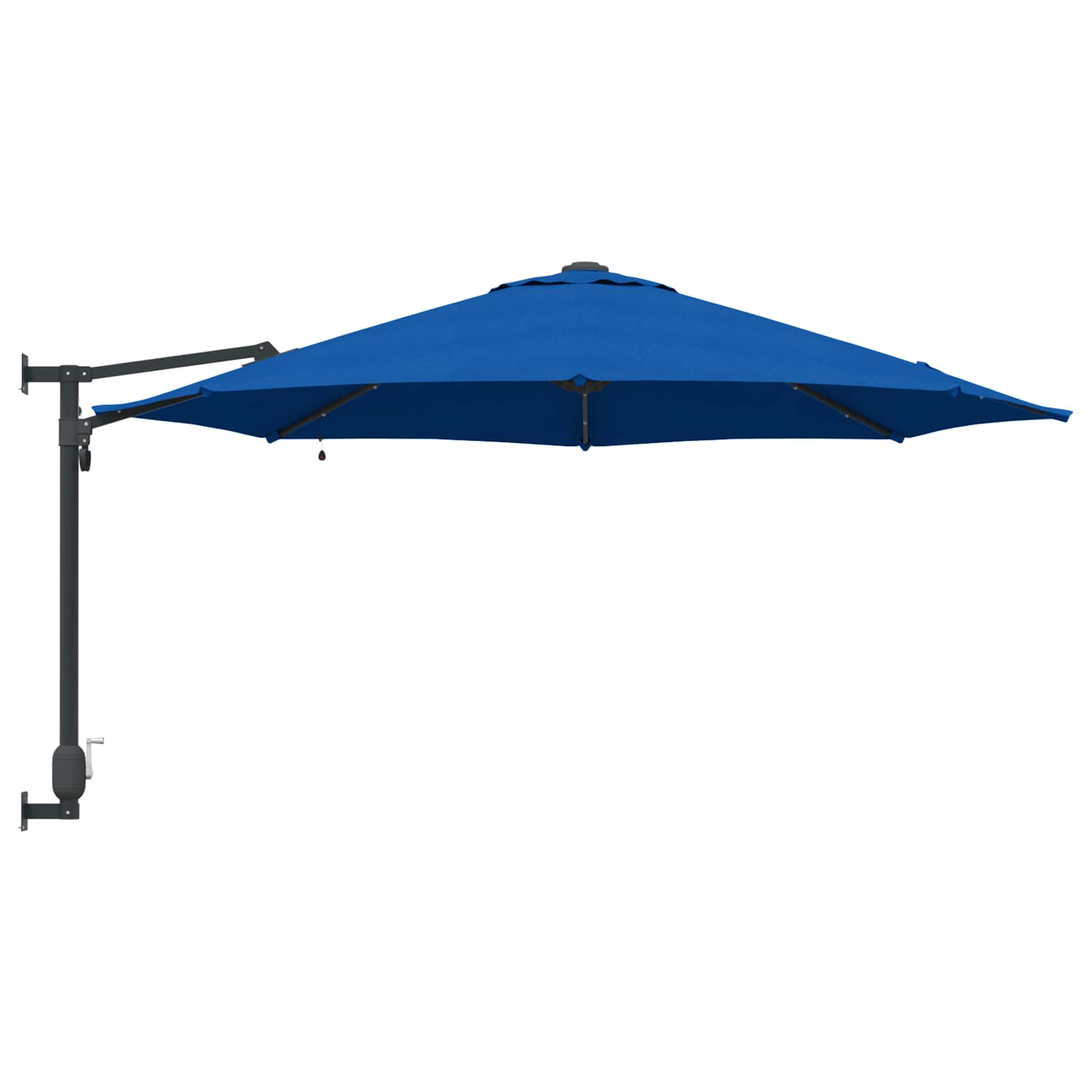 Ombrello da giardino 248 x 248 x 148 cm Poliestere e Acciaio