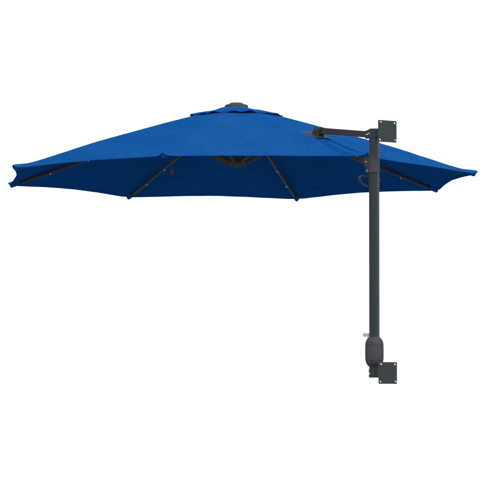 Ombrello da giardino 248 x 248 x 148 cm Poliestere e Acciaio
