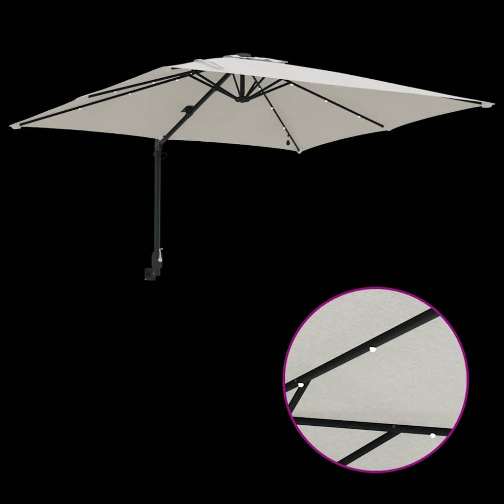 Ombrello da giardino Sabbia 248,5 x 247,5 x 160 cm