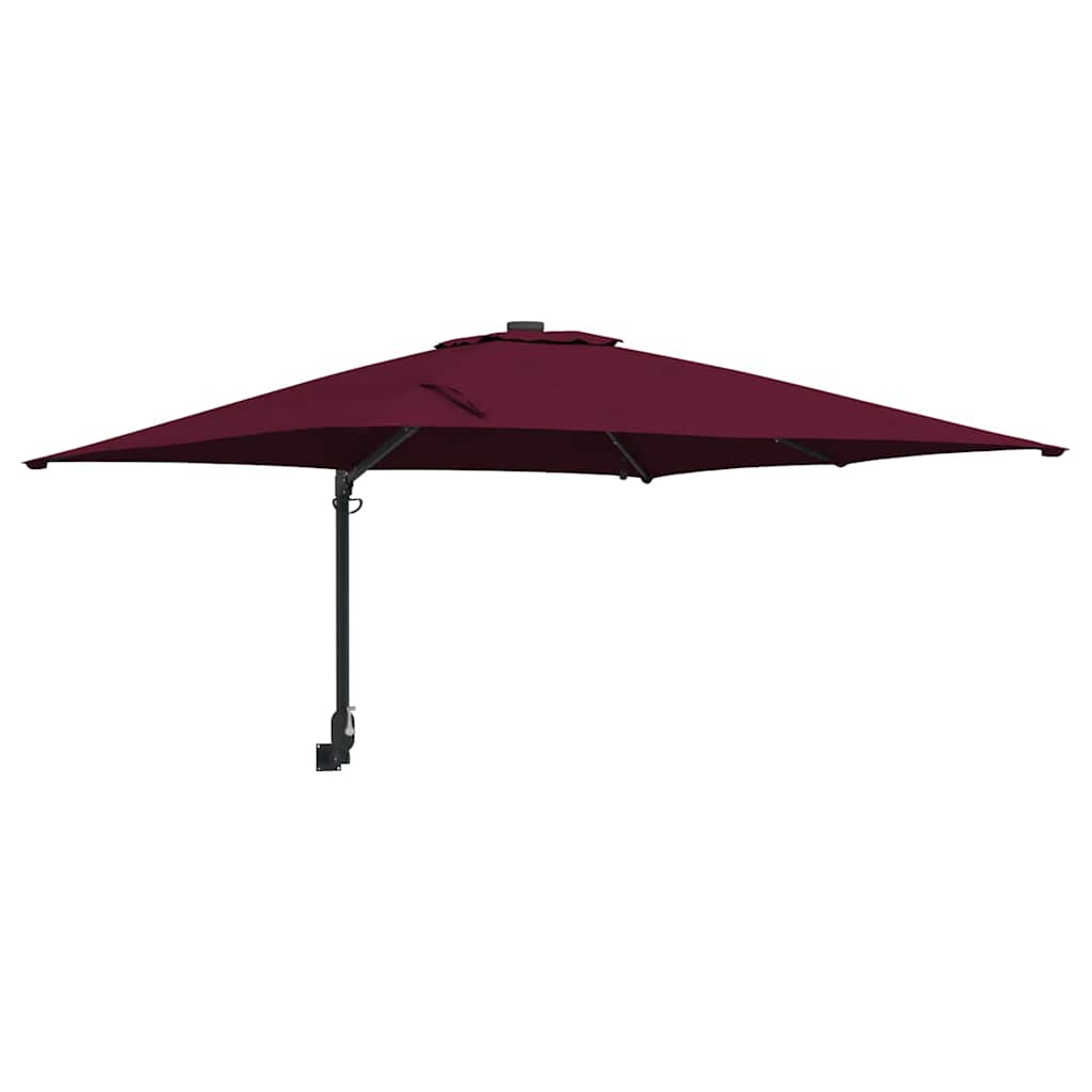 Ombrello da giardino Rosso Bordeaux 248,5 x 247,5 x 160 cm