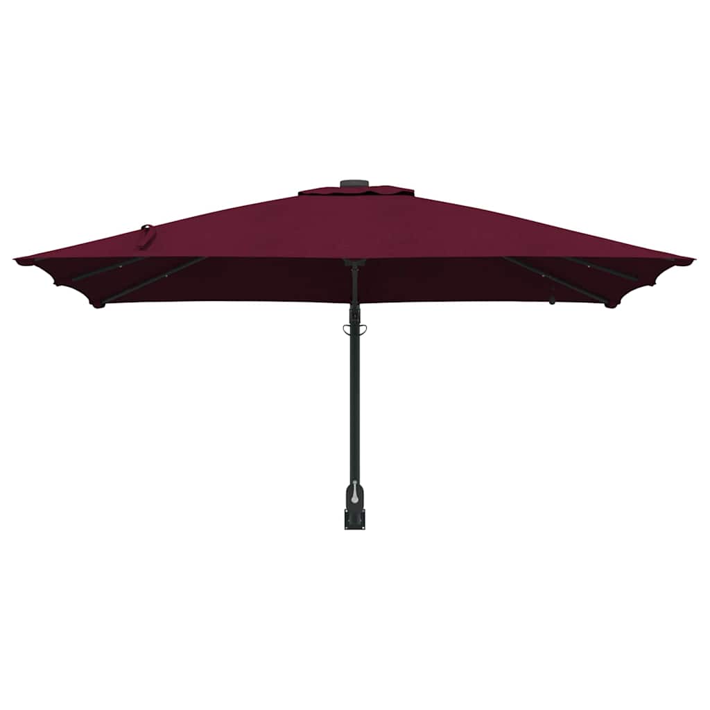 Ombrello da giardino Rosso Bordeaux 248,5 x 247,5 x 160 cm