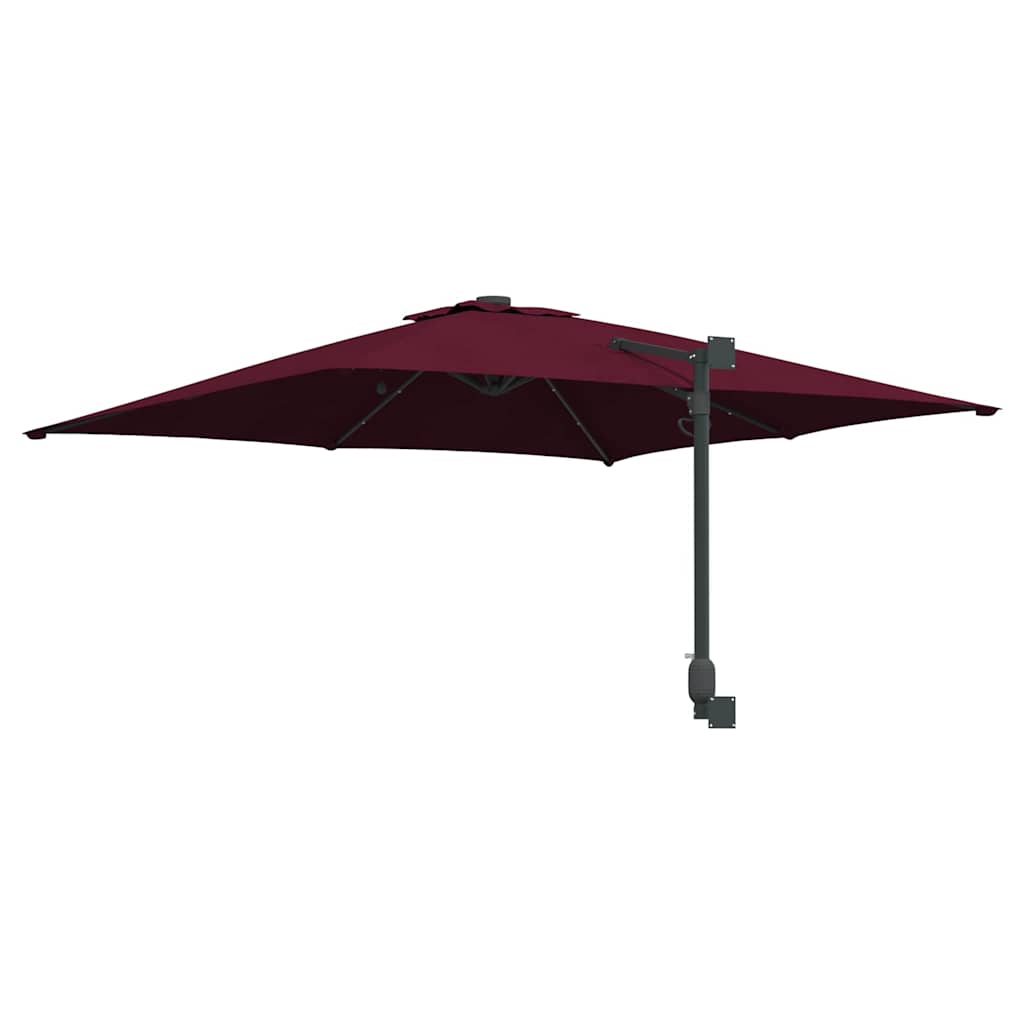Ombrello da giardino Rosso Bordeaux 248,5 x 247,5 x 160 cm