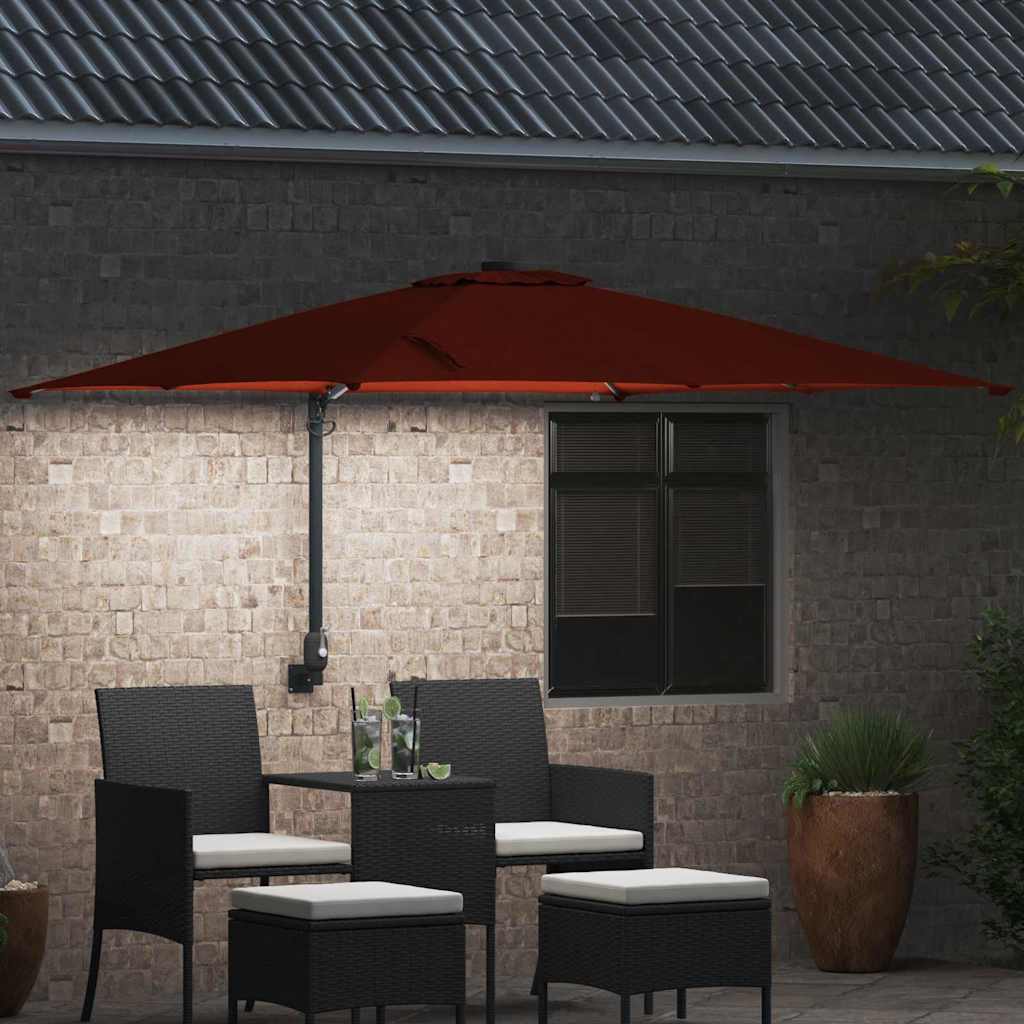 Ombrello da giardino Terracotta 248,5 x 247,5 x 160 cm