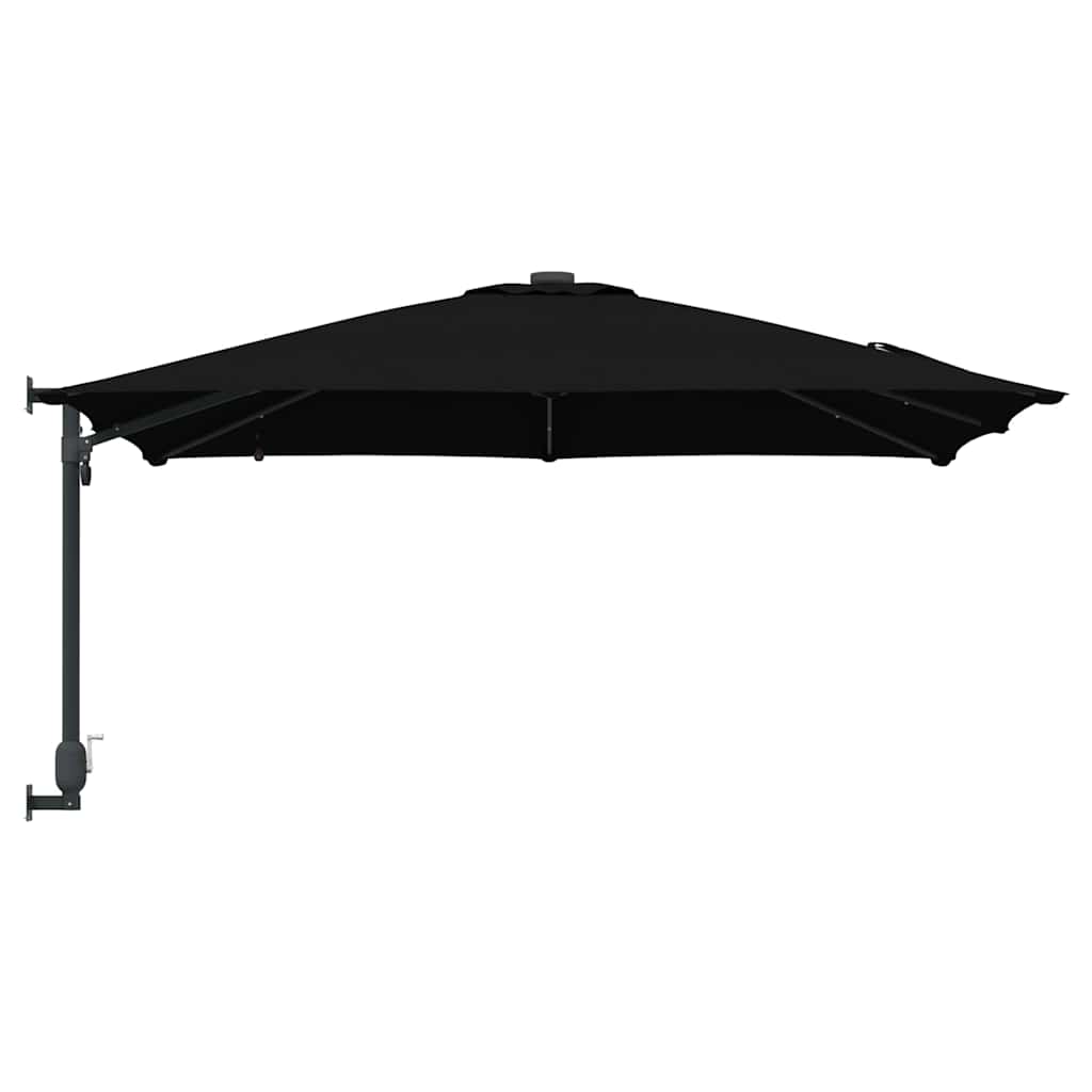 Ombrello da giardino Nero 248,5 x 247,5 x 160 cm