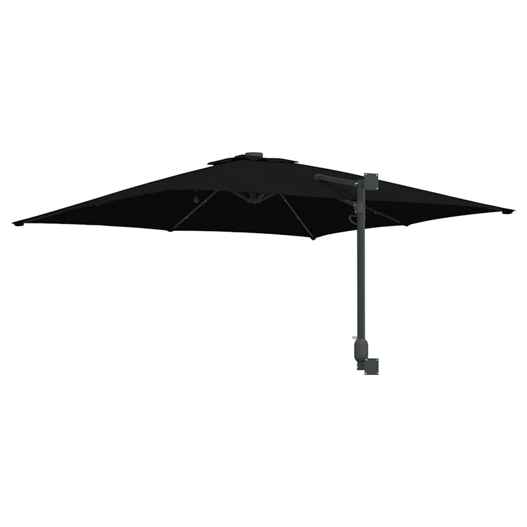 Ombrello da giardino Nero 248,5 x 247,5 x 160 cm