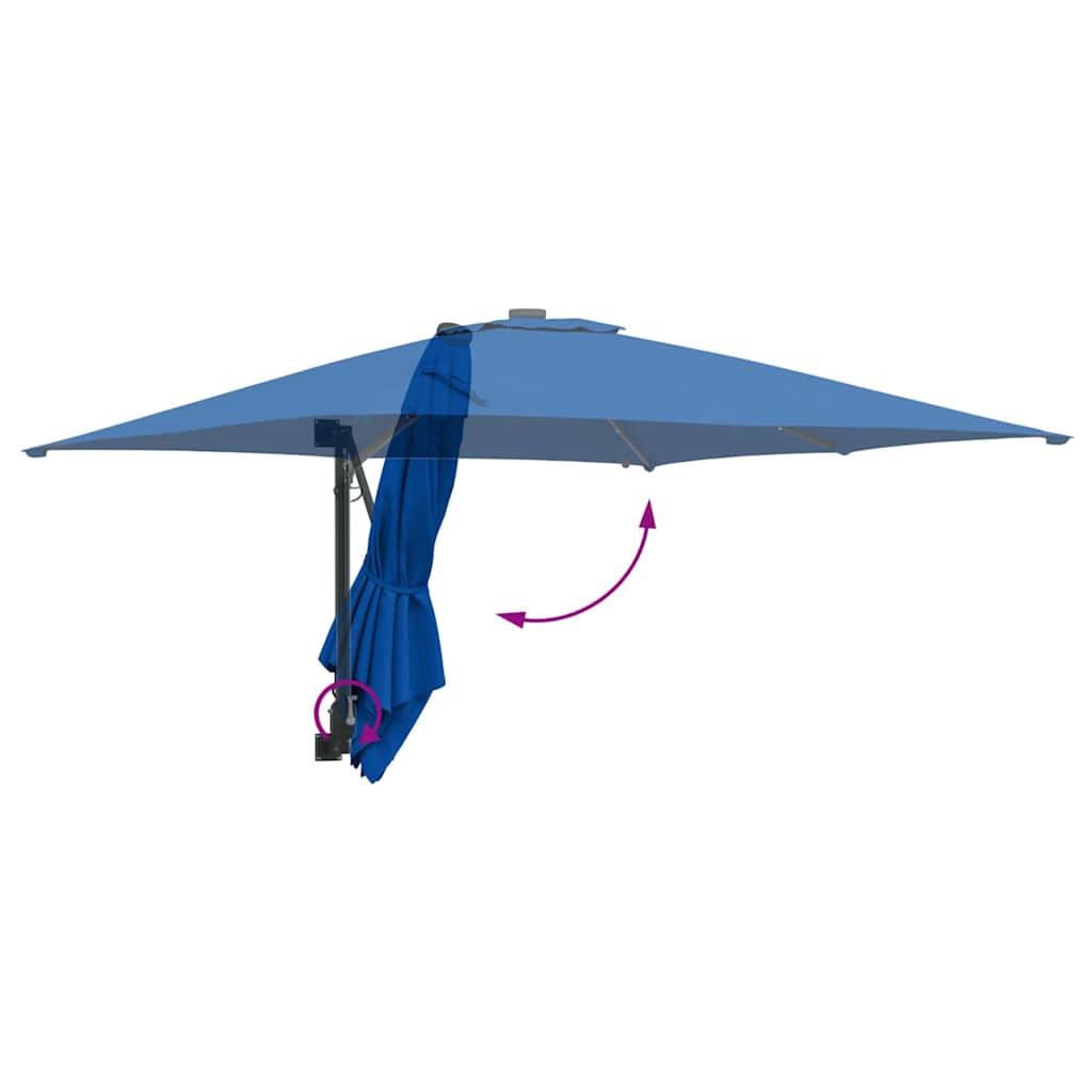 Ombrello da giardino 248,5 x 247,5 x 160 cm