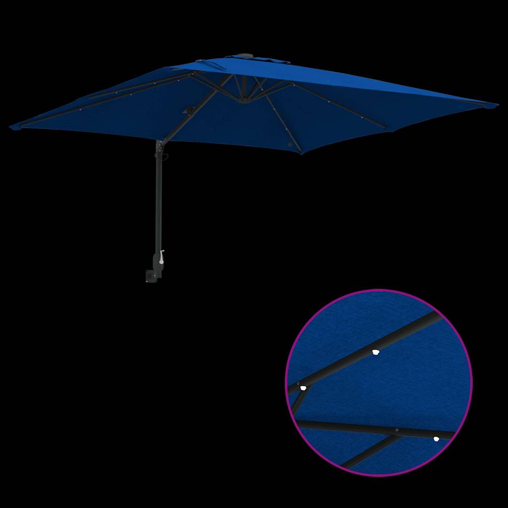 Ombrello da giardino 248,5 x 247,5 x 160 cm