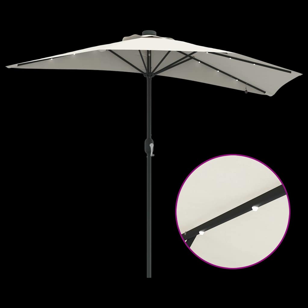 Ombrello da giardino Sabbia 294 x 150 x 223 cm