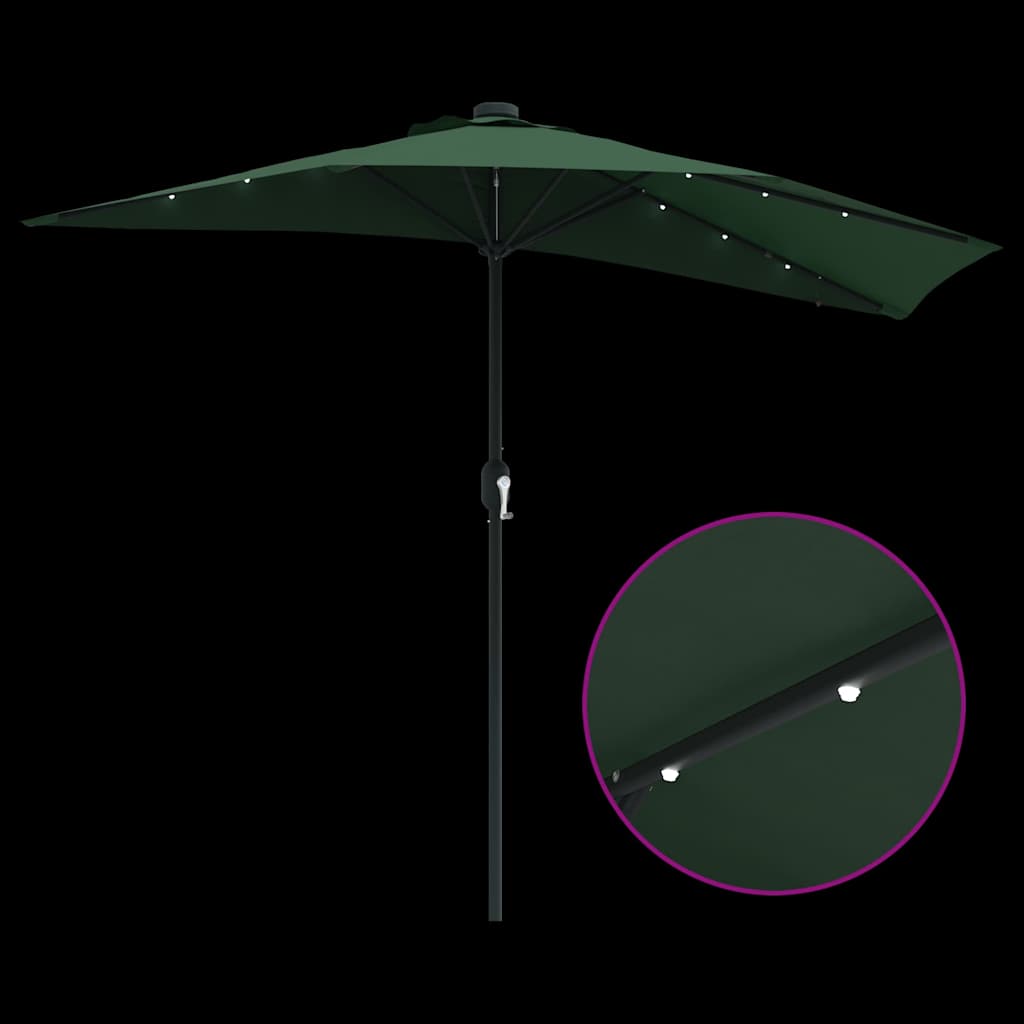 Ombrello da giardino Verde 294 x 150 x 223 cm