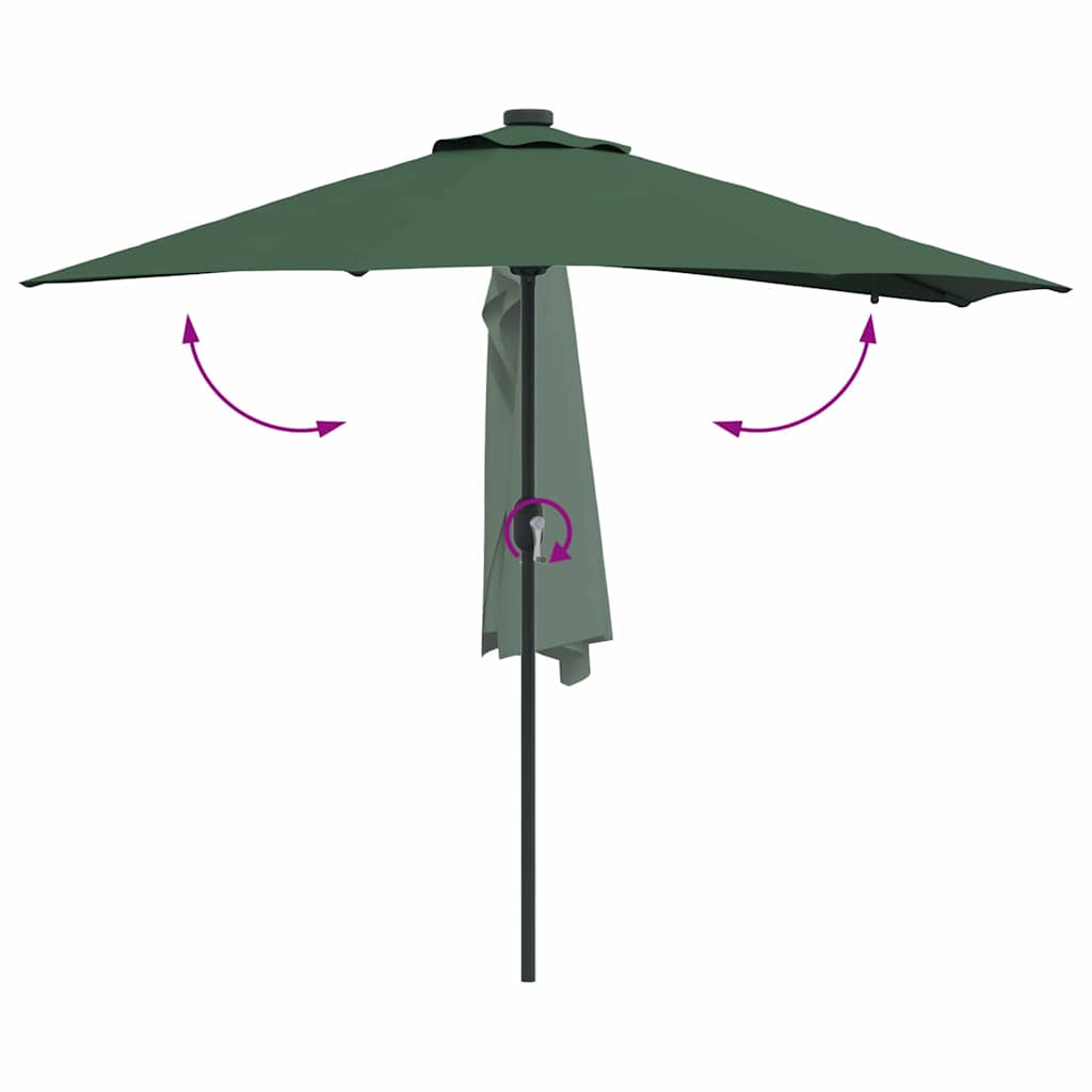 Ombrello da giardino Verde 294 x 150 x 223 cm