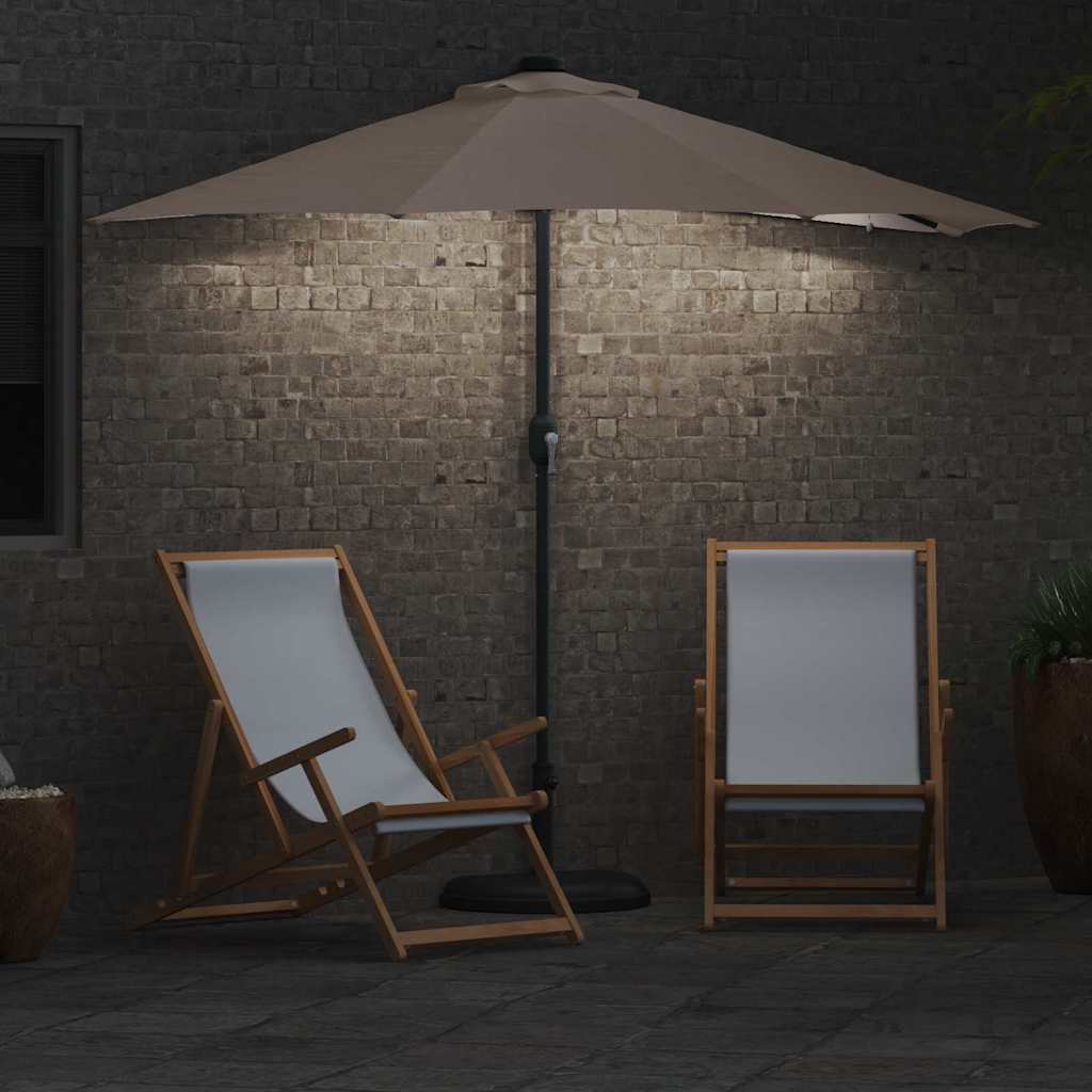 Ombrello da giardino 294 x 150 x 223 cm Poliestere e Acciaio