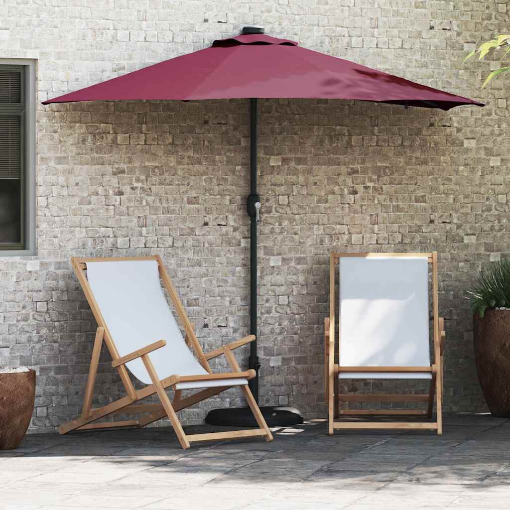 Ombrello da giardino Rosso Bordeaux 294 x 150 x 223 cm