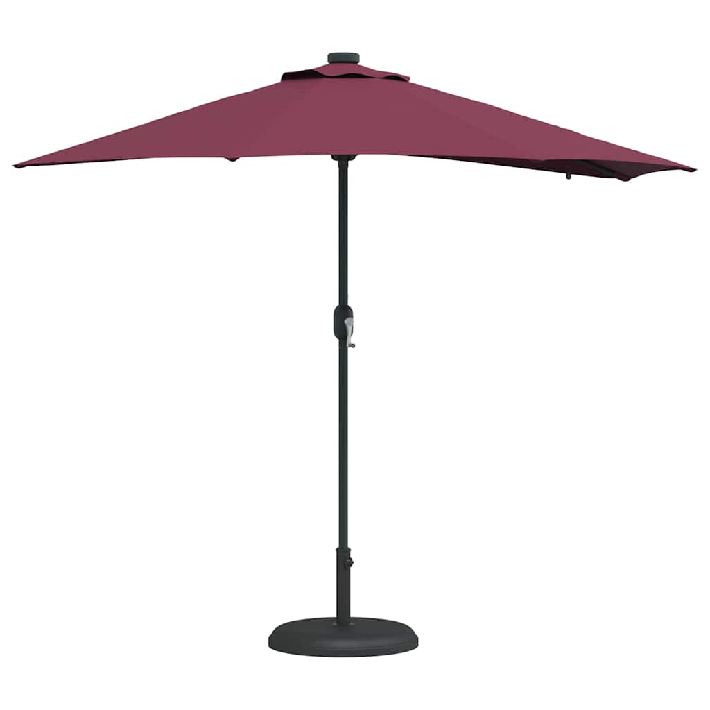 Ombrello da giardino Rosso Bordeaux 294 x 150 x 223 cm