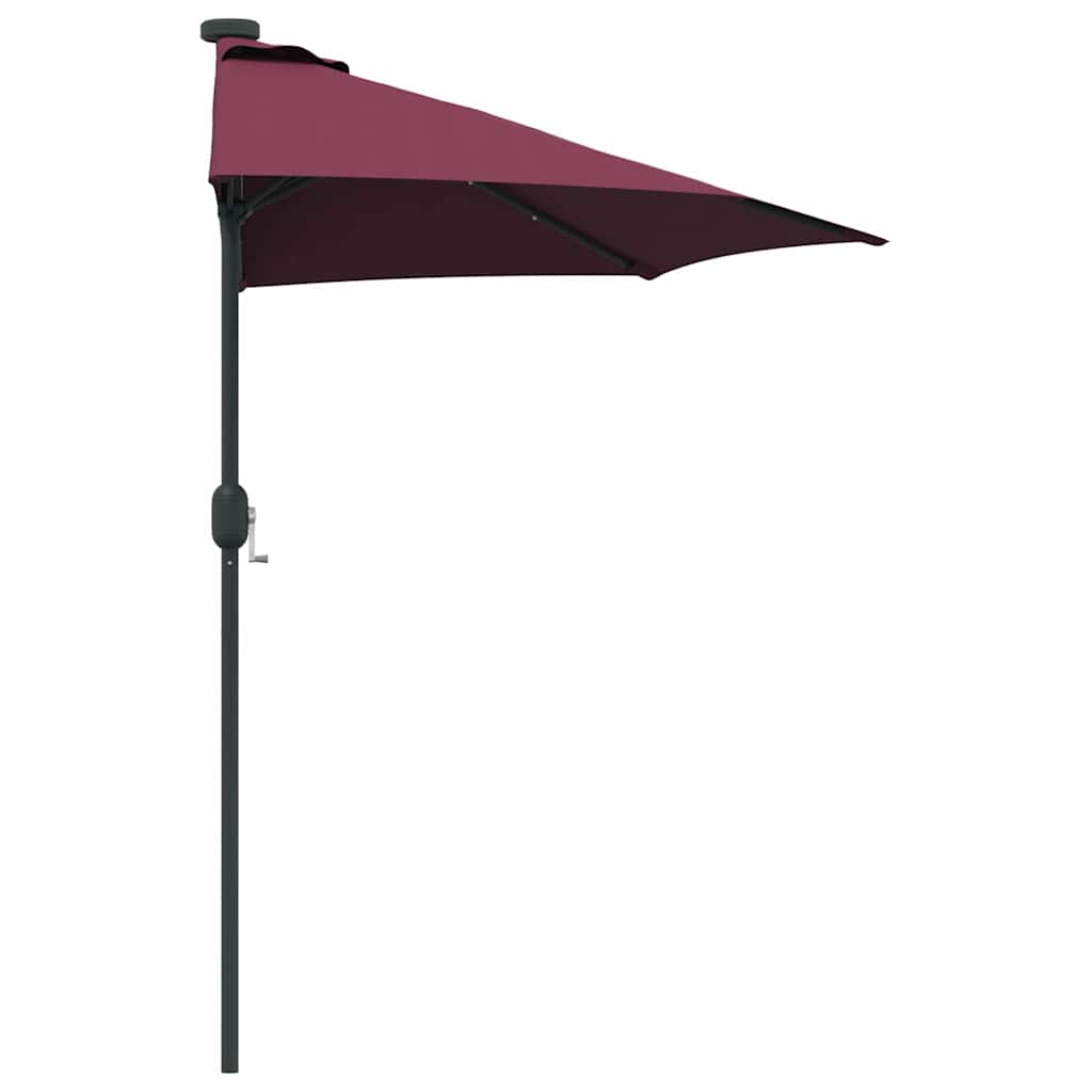 Ombrello da giardino Rosso Bordeaux 294 x 150 x 223 cm
