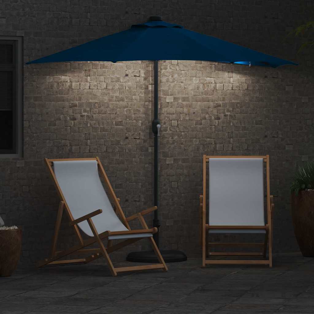 Ombrello da giardino 294 x 150 x 223 cm Poliestere e Acciaio