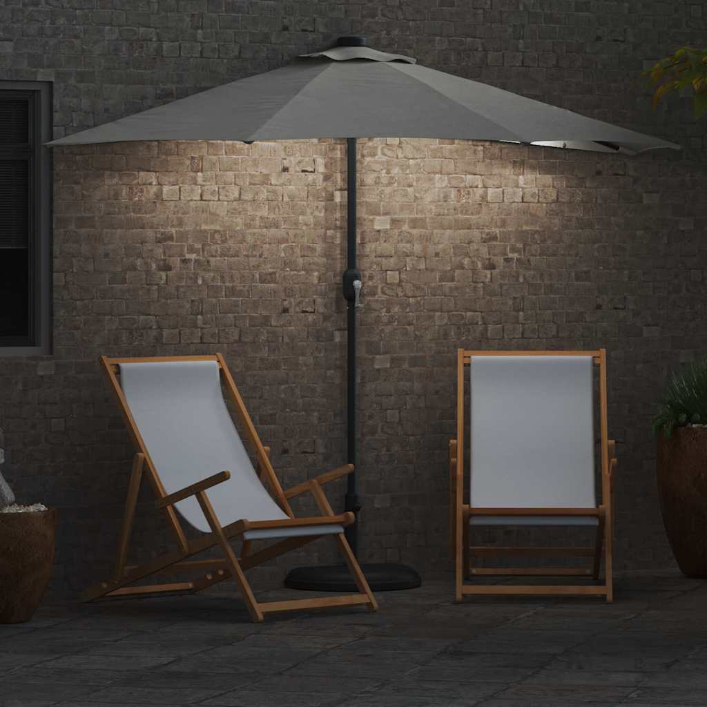 Ombrello da giardino 294 x 150 x 224 cm Poliestere e Acciaio