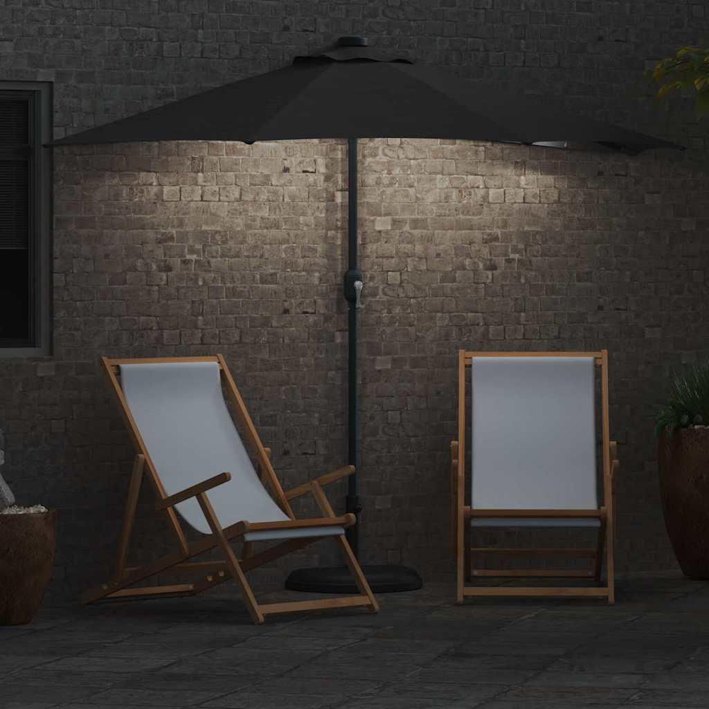 Ombrello da giardino 294 x 150 x 224 cm Poliestere e Acciaio