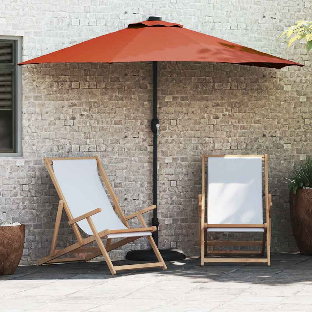 Ombrello da giardino 294 x 150 x 224 cm Poliestere e Acciaio