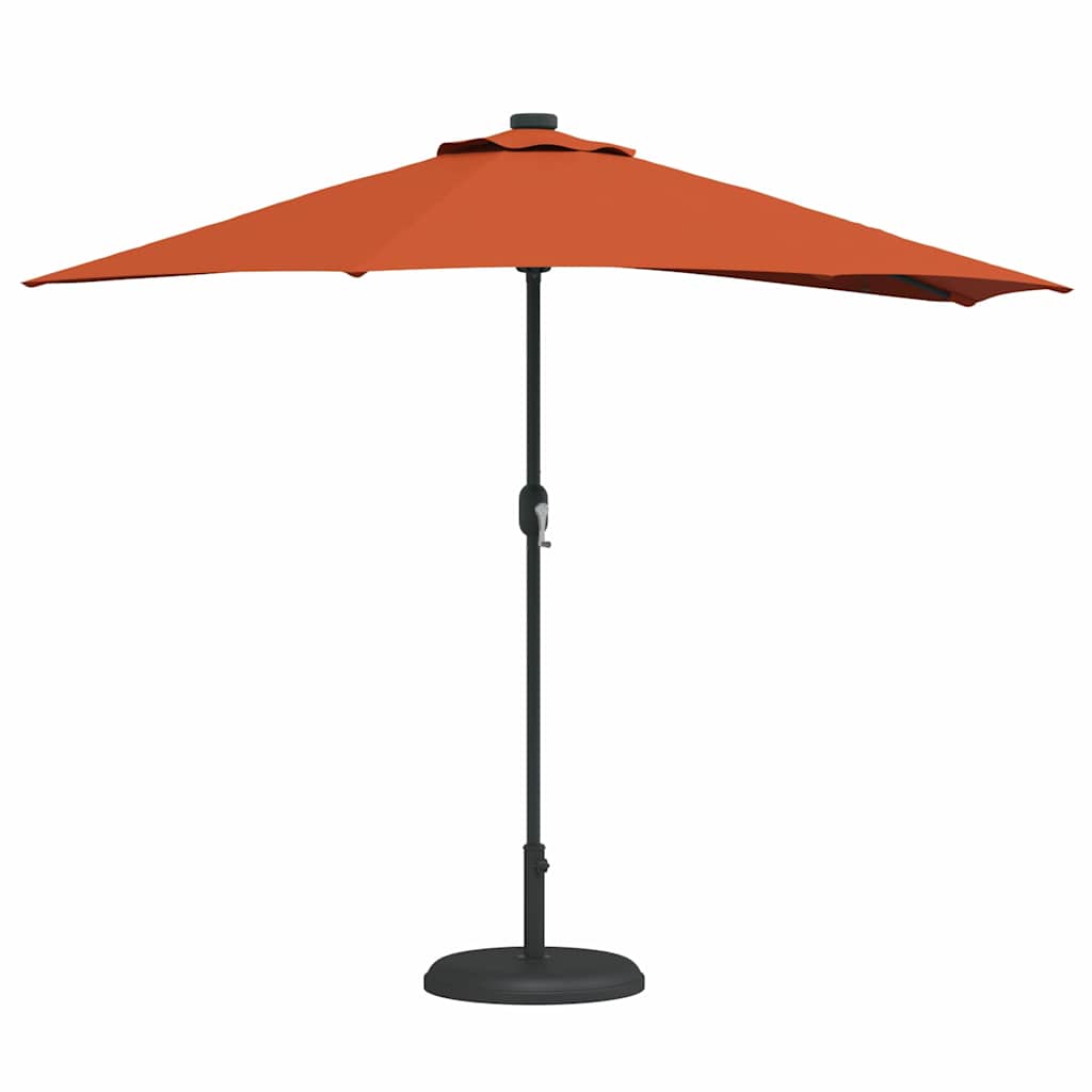 Ombrello da giardino 294 x 150 x 224 cm Poliestere e Acciaio