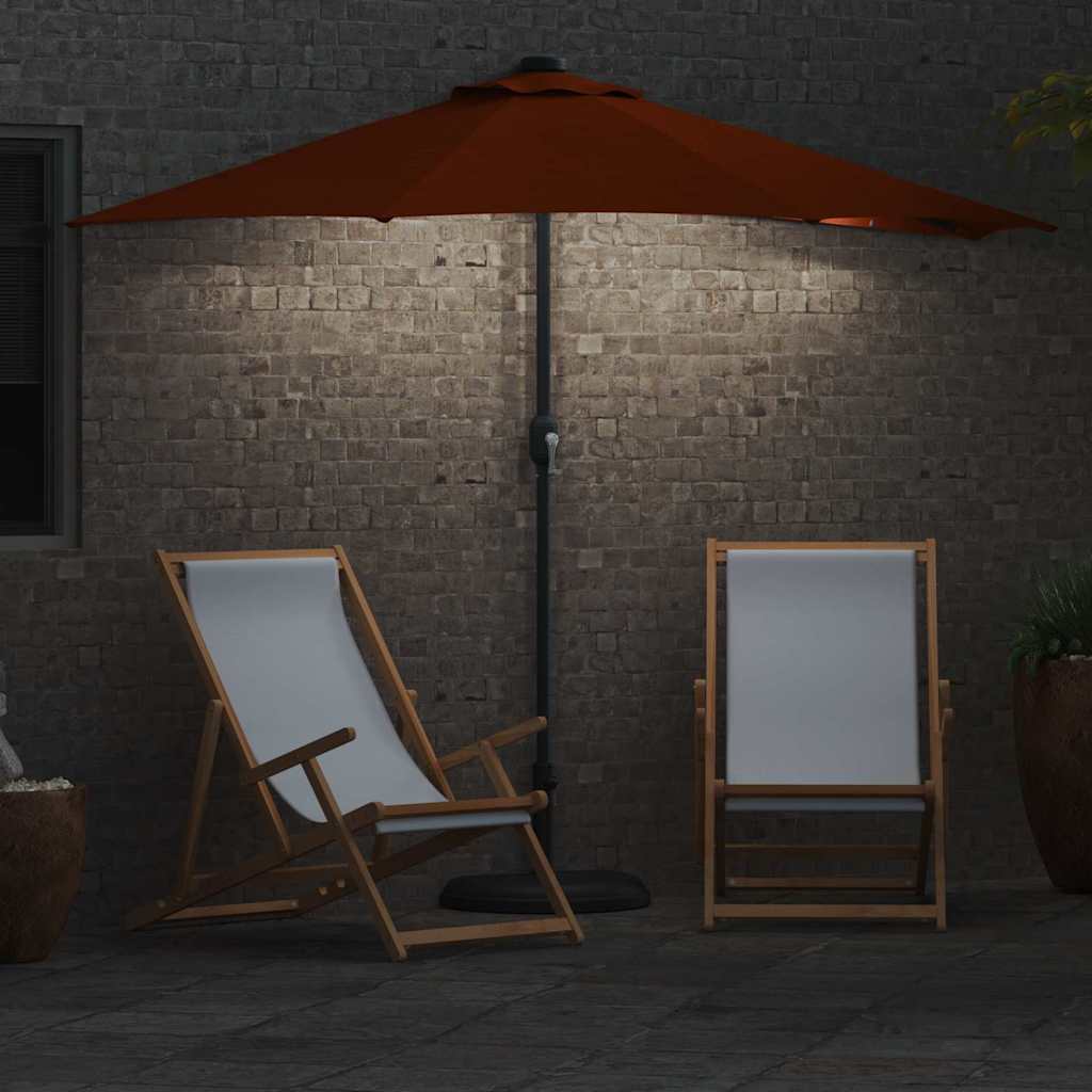 Ombrello da giardino 294 x 150 x 224 cm Poliestere e Acciaio