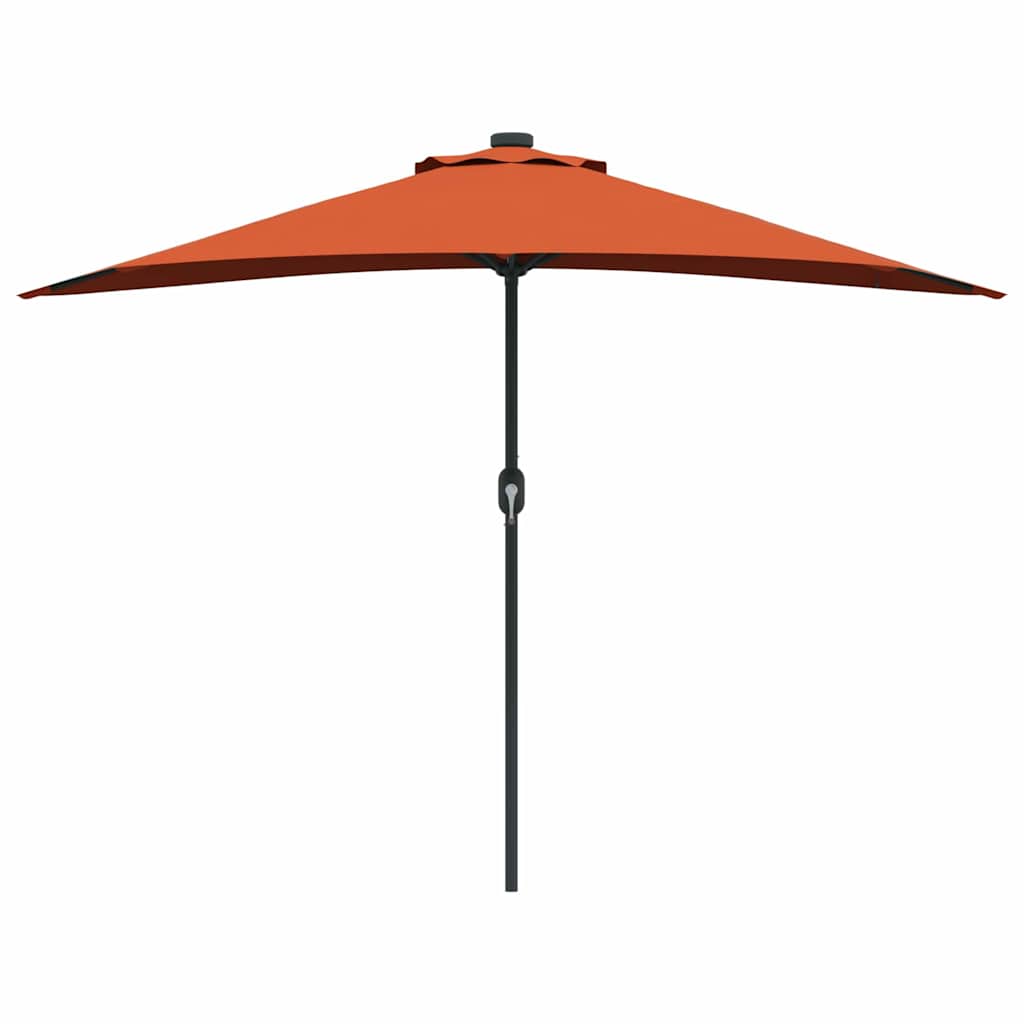 Ombrello da giardino 294 x 150 x 224 cm Poliestere e Acciaio