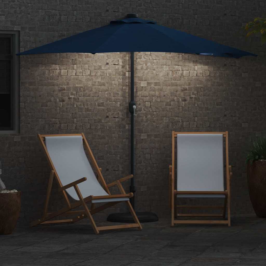 Ombrello da giardino 294 x 150 x 224 cm Poliestere e Acciaio
