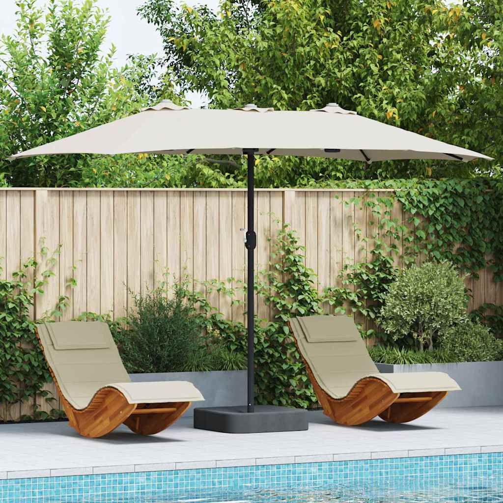 Ombrello da giardino Sabbia 385 x 209 x 244 cm