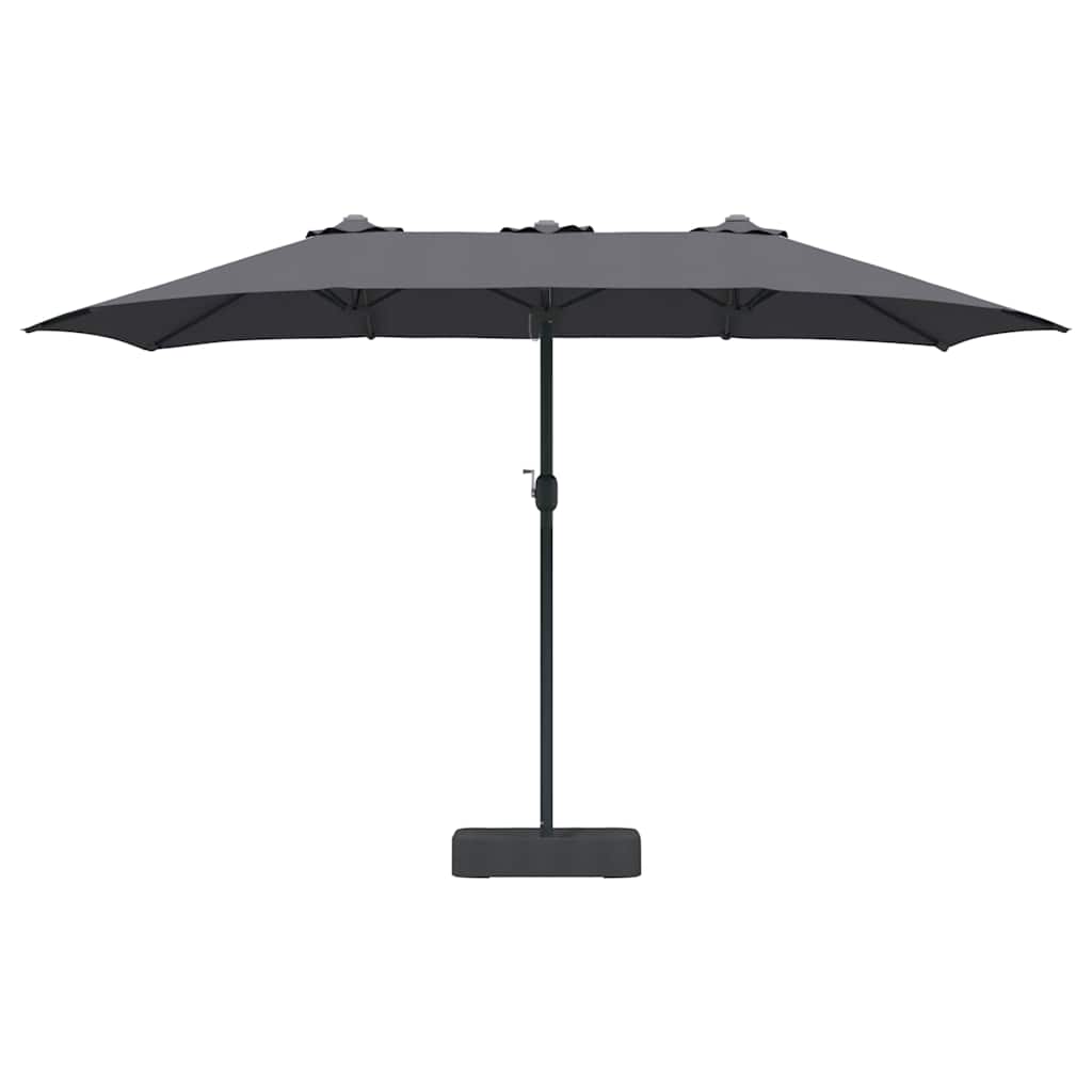 Ombrello da giardino Antracite 385 x 209 x 244 cm