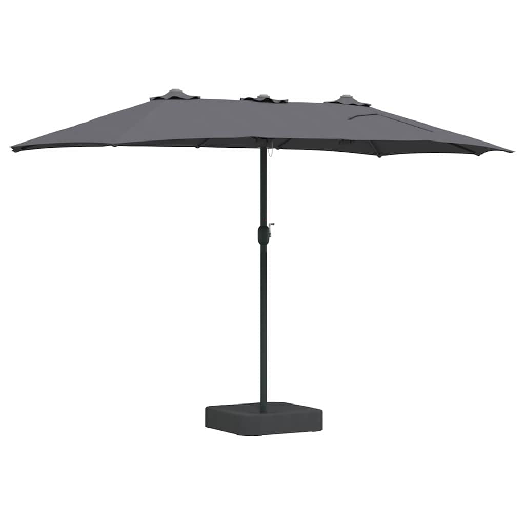 Ombrello da giardino Antracite 385 x 209 x 244 cm