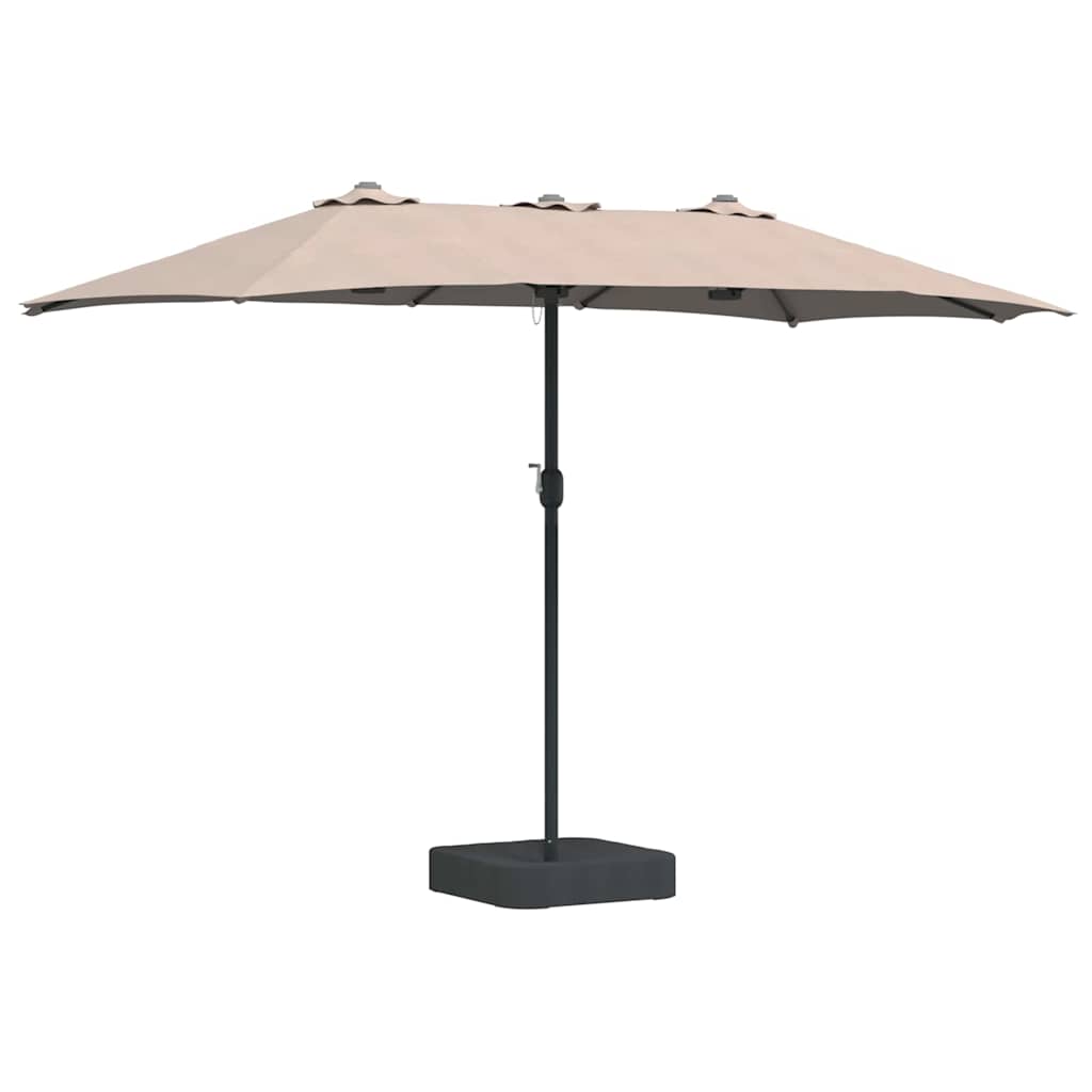 Ombrello da giardino 385 x 209 x 244 cm Poliestere e Acciaio