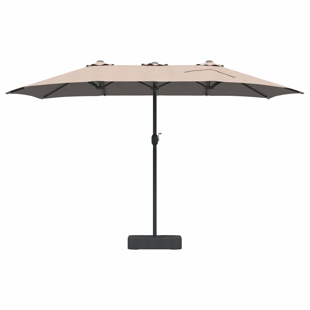 Ombrello da giardino 385 x 209 x 244 cm Poliestere e Acciaio