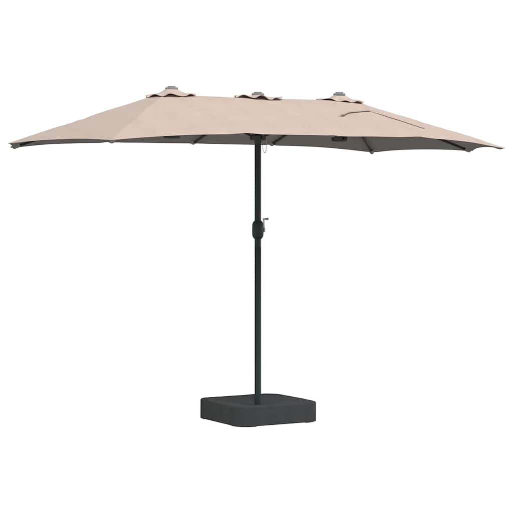 Ombrello da giardino 385 x 209 x 244 cm Poliestere e Acciaio