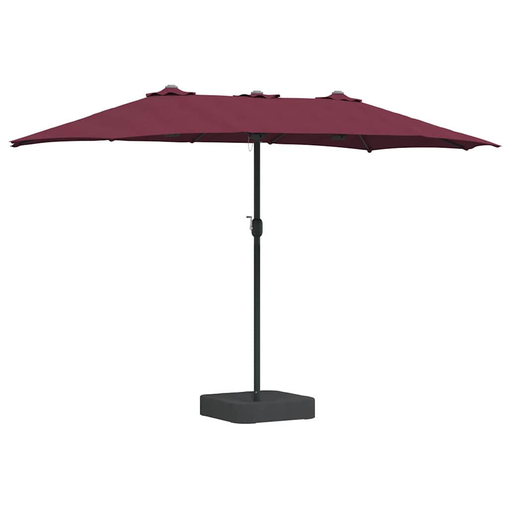 Ombrello da giardino Rosso Bordeaux 385 x 209 x 244 cm