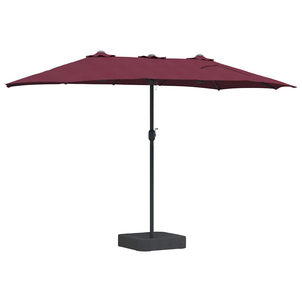 Ombrello da giardino Rosso Bordeaux 385 x 209 x 244 cm