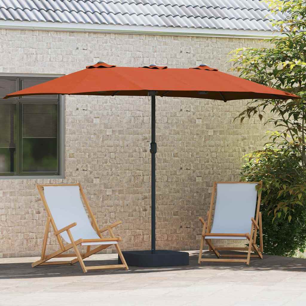 Ombrello da giardino Terracotta 385 x 209 x 244 cm