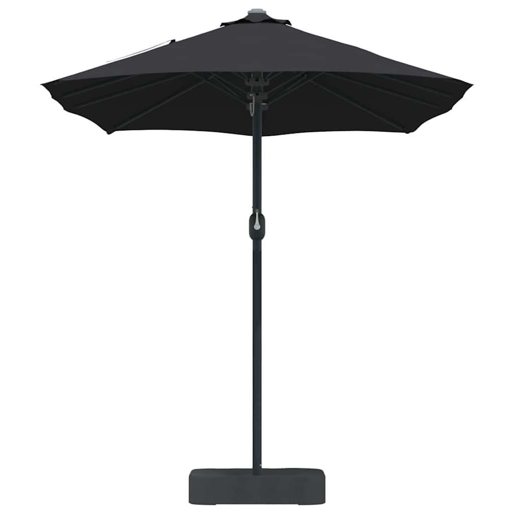 Ombrello da giardino Nero 385 x 209 x 244 cm