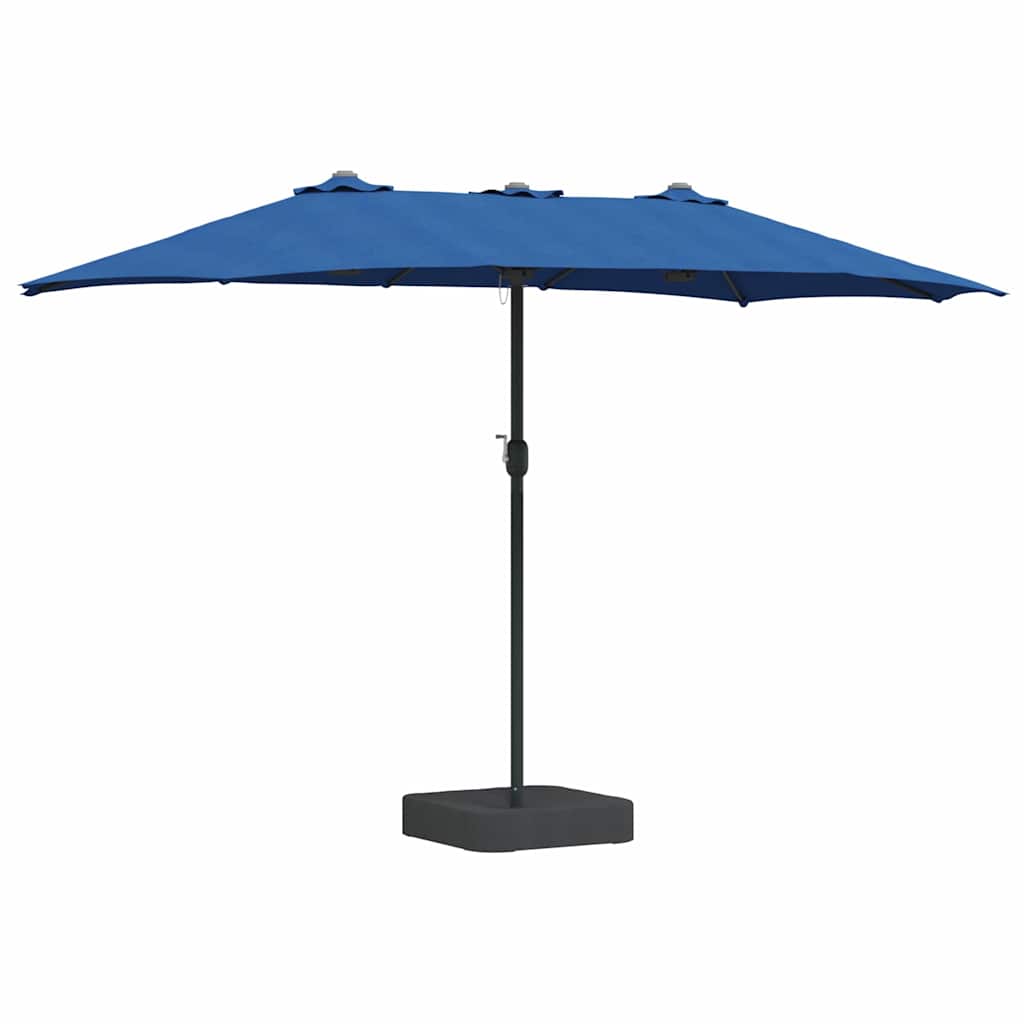 Ombrello da giardino 385 x 209 x 244 cm Poliestere e Acciaio